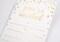 50 Pack Invitation Card - Elegant Greeting Cards ‘’You Are Invited’’ In Gold Foil Letters – For Wedding, Bridal Shower, Baby Shower, Birthday Invitations - 52 Kraft Envelopes Included - 4" x 6"